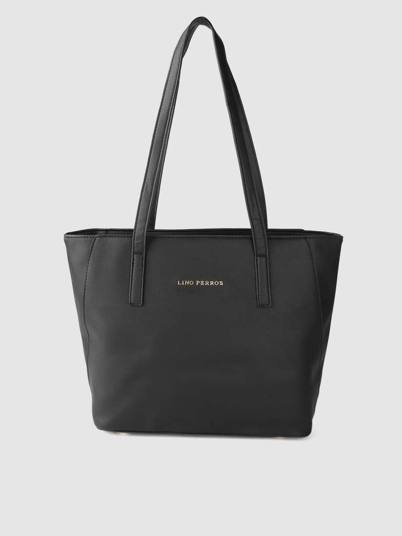 Buy Lino Perros Black Solid Shoulder Bag Handbags for Women 10684422 Myntra
