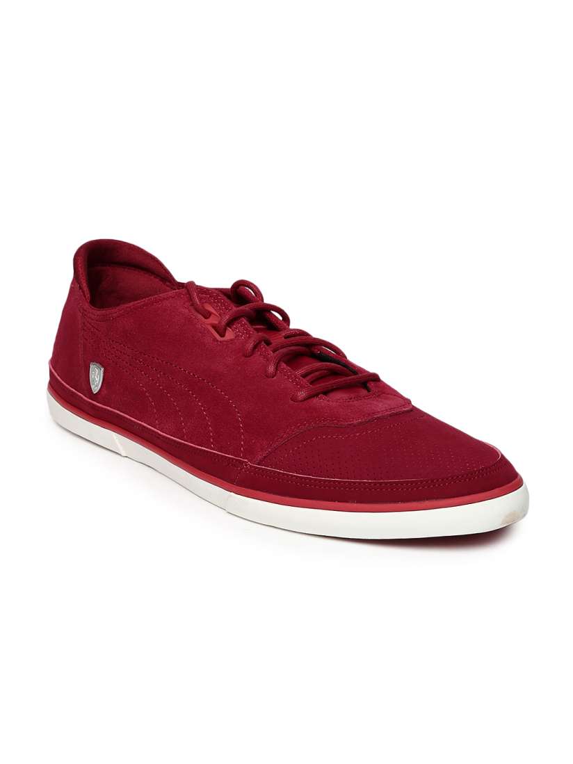 Buy PUMA Motorsport Men Maroon Vulcanised SF Suede Casual Shoes Casual Shoes for Men 1069106 Myntra