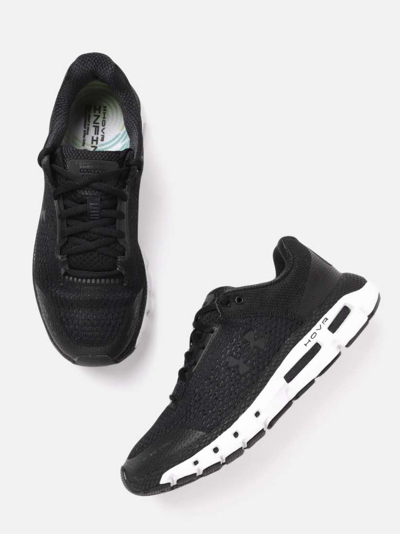 Buy UNDER ARMOUR Women Black Woven Design HOVR Infinite Bluetooth Running Shoes Sports Shoes for Women 10692650 Myntra
