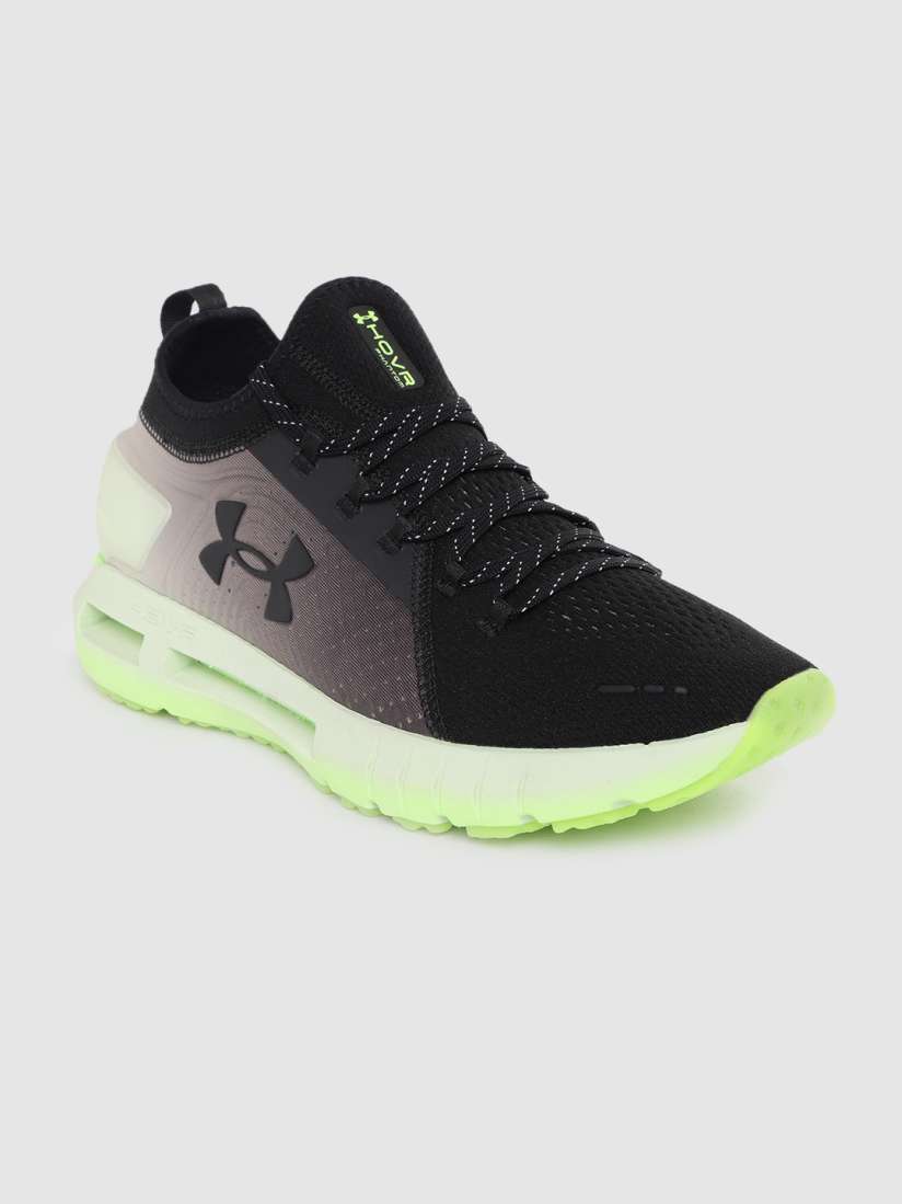 Buy UNDER ARMOUR Men Black Grey Woven Design HOVR Phantom SE Glow Running Shoes Sports Shoes for Unisex 10692766 Myntra