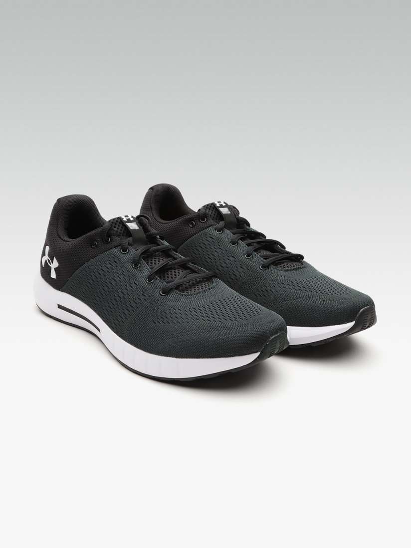 Buy UNDER ARMOUR Men Charcoal Grey Black Micro G Pursuit Running Shoes Sports Shoes for Men 10692796 Myntra