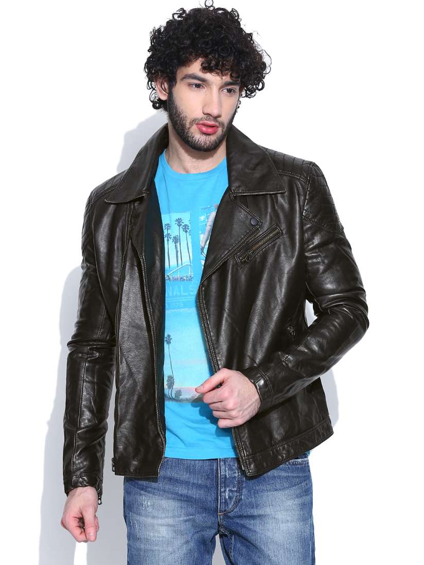 Biker jacket myntra deals