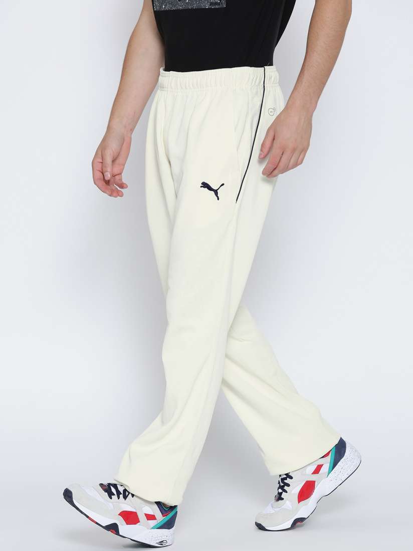 Puma white track pants store