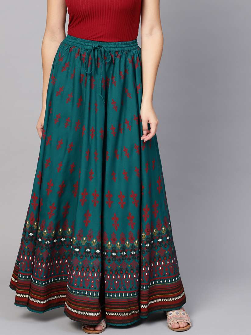 Long skirt with top in myntra online