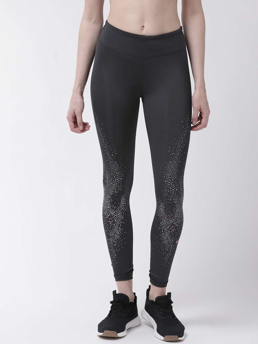 Buy Nike Women Charcoal Grey White Printed Fast Flash GX Running Tights Tights for Women 10700028 Myntra