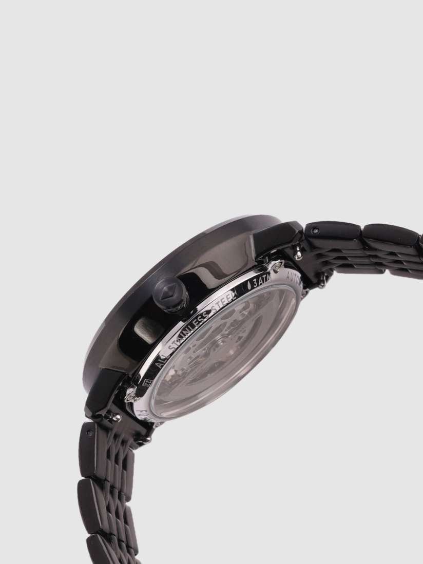 Chase automatic black stainless steel watch discount