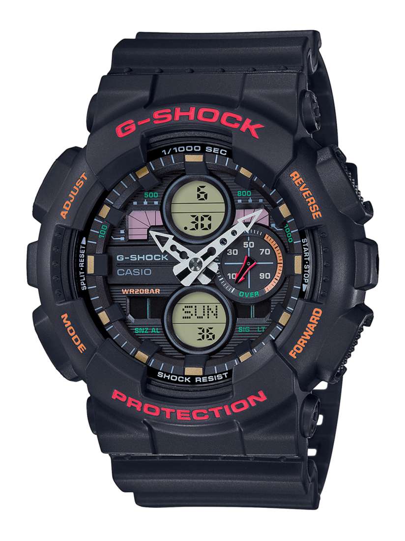 Buy CASIO Men G Shock GA 140 1A4DR Black Red Ana Digi Dial Black Resin Strap Watch G976 Watches for Men 10704088 Myntra