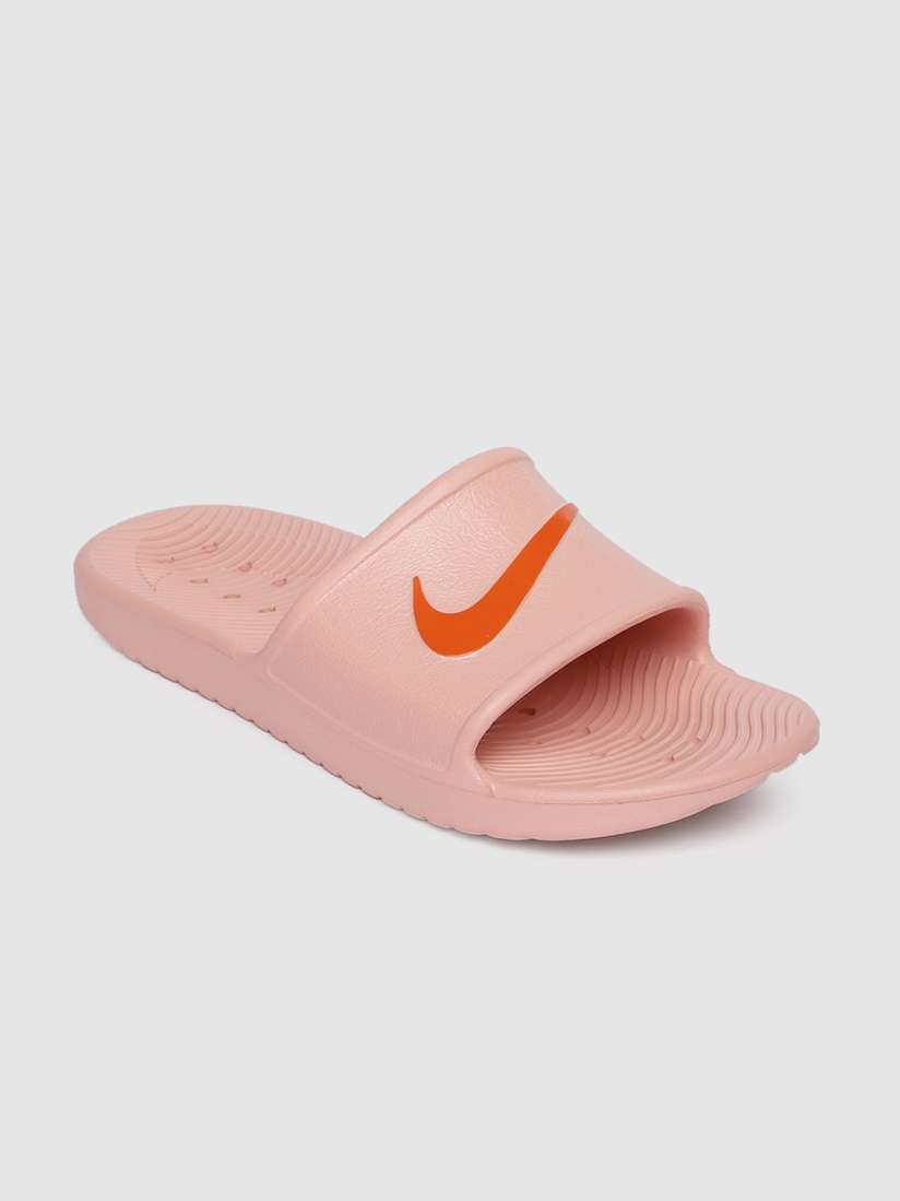 Peach nike slides hot sale