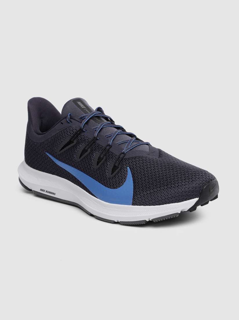 Nike men blue quest running shoes top