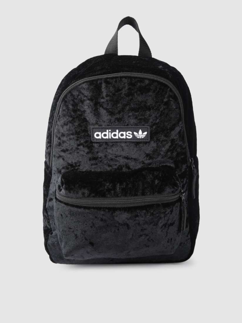 Adidas originals velvet backpack in black 2025
