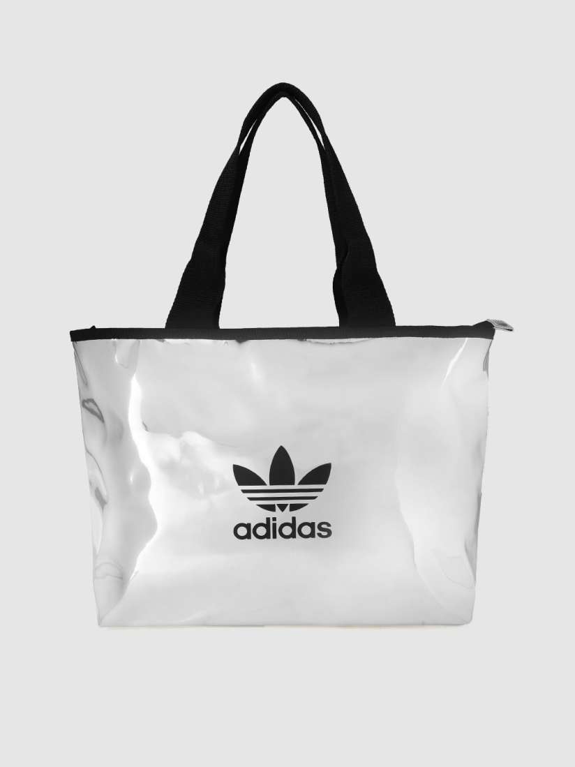 【ADIDAS】Silver Tote Bag ★ キラキラでかわいい！ ADIDAS】Silver Tote Bag ☆ キラキラでかわいい！