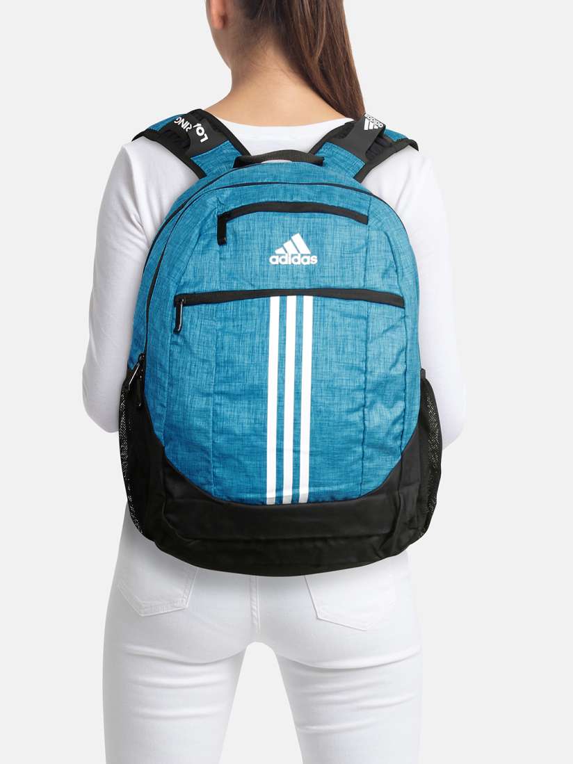 Buy ADIDAS Kids Blue Black Brand Logo Print Foundation III Laptop Backpack Backpacks for Unisex Kids 10716710 Myntra