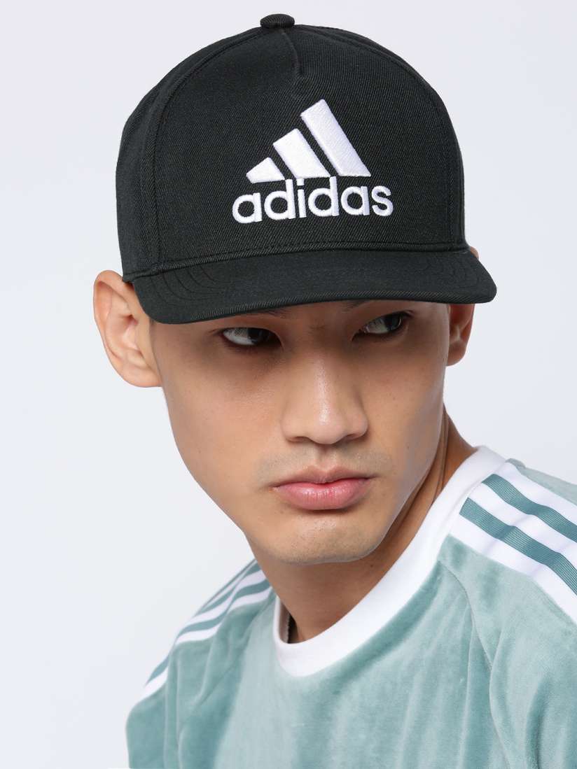 Buy ADIDAS Unisex Black H90 Logo Embroidered Snapback Cap Caps for Unisex 10717088 Myntra