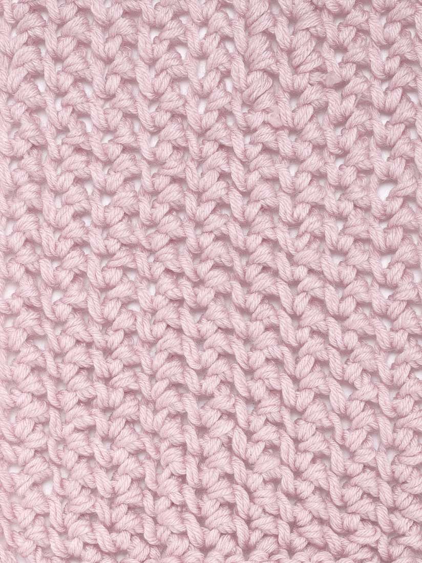 Magic Needles Women Pink Self Design Double Knit Handmade Scarf