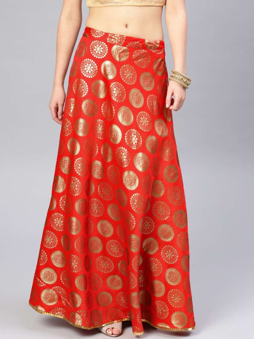 Red long skirt 40 sale