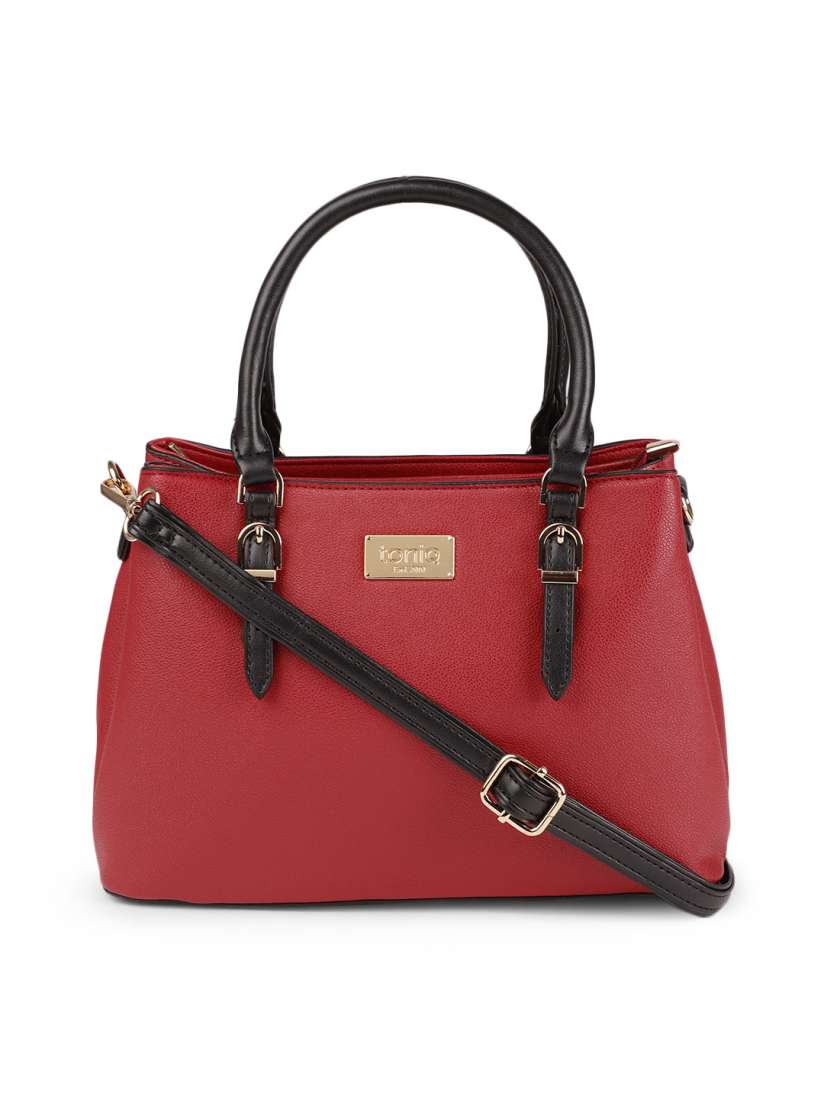Buy ToniQ Maroon Solid Handheld Bag Handbags for Women 10747570 Myntra