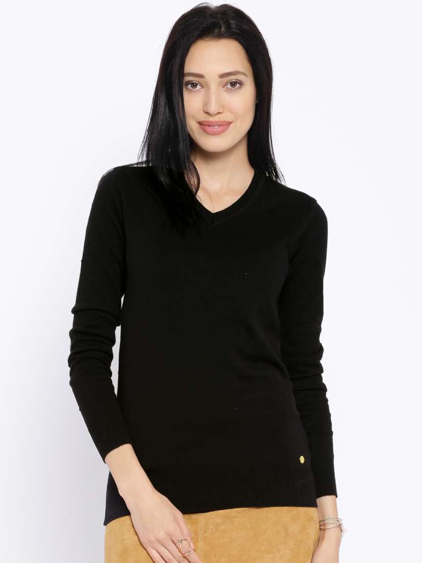 Buy Numero Uno Black Sweater Sweaters for Women 1075171 Myntra