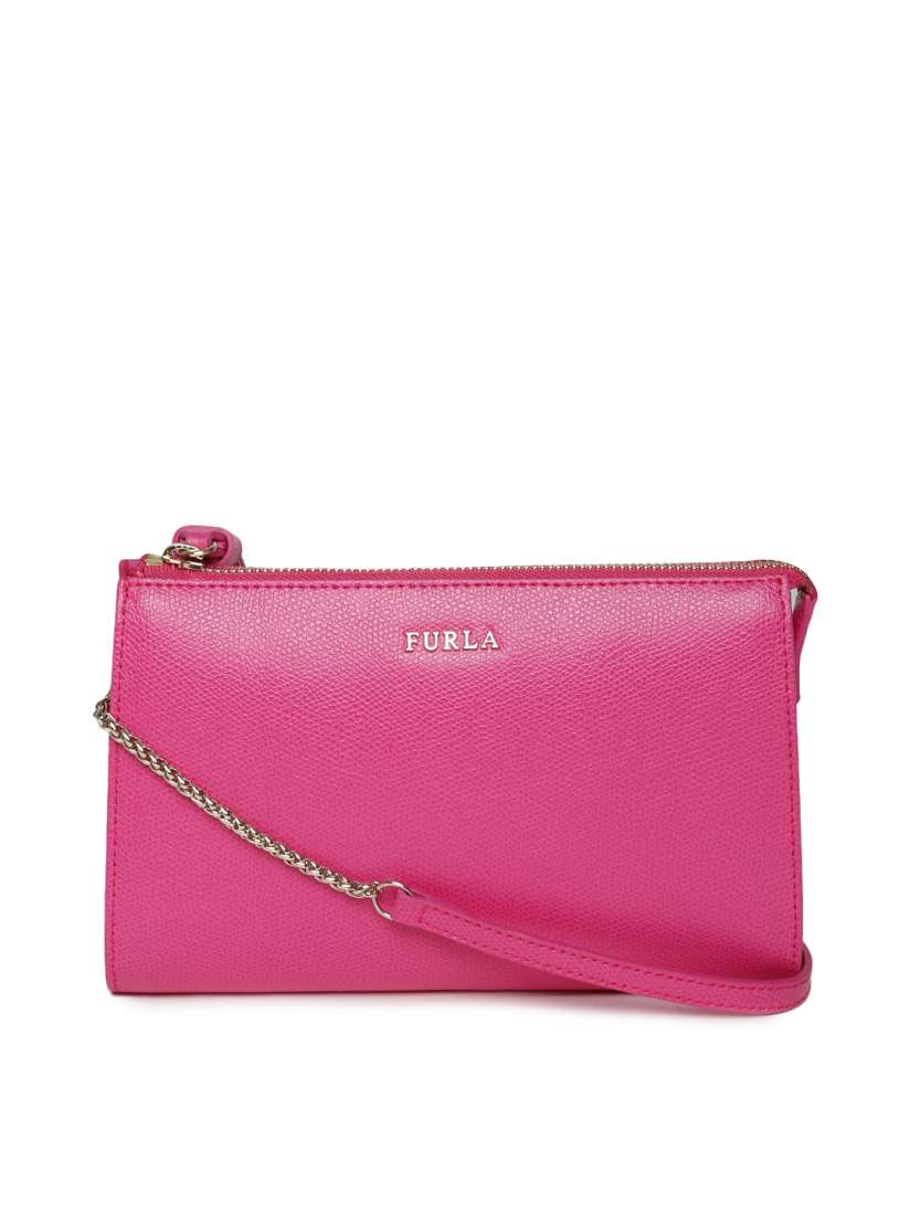 Buy Furla Pink Leather Sling Bag Handbags for Women 1075309 Myntra
