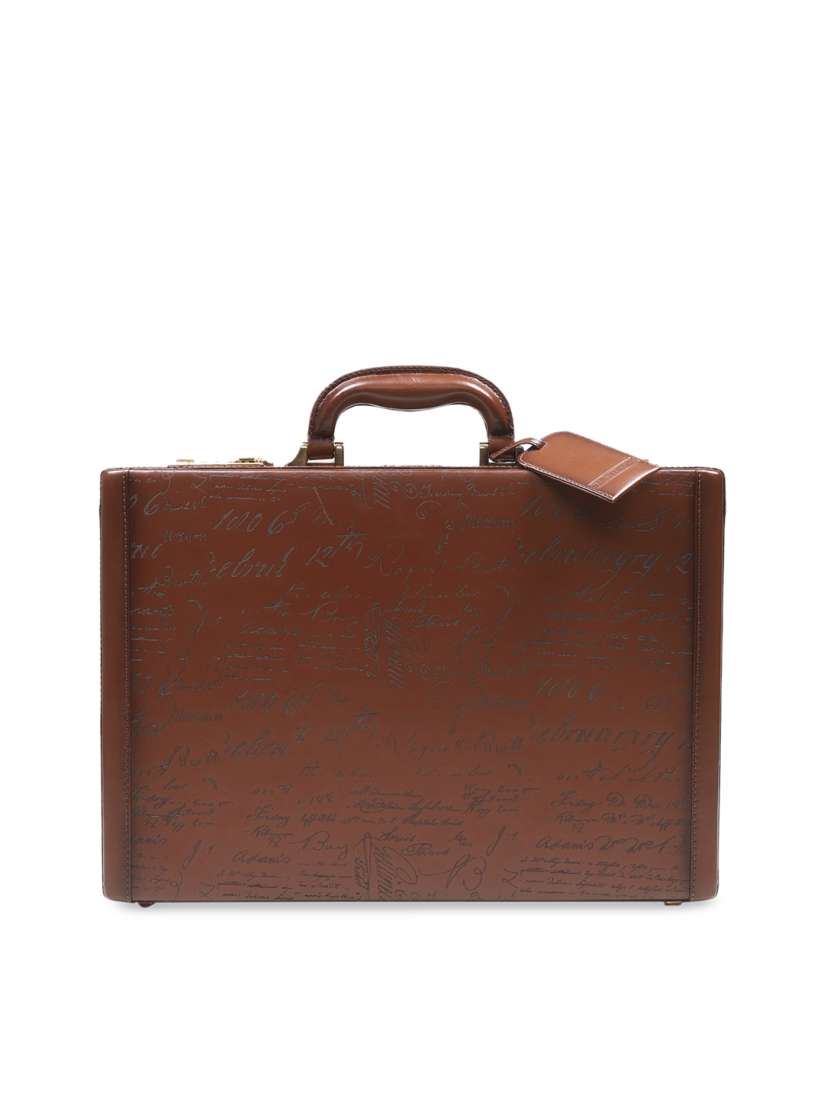 Buy Da Milano Men Brown Leather Briefcase Trolley Bag for Men 10754606 Myntra