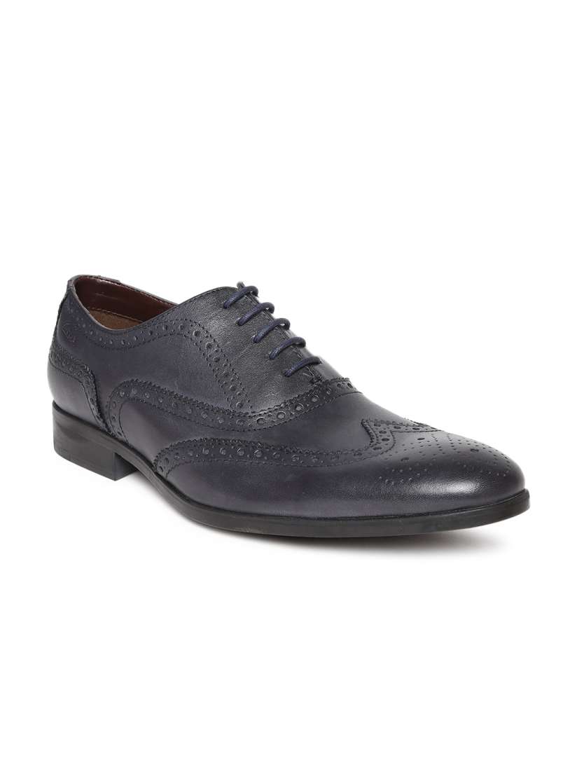 Buy Clarks Men Navy Leather Brogues Formal Shoes for Men 1075721 Myntra