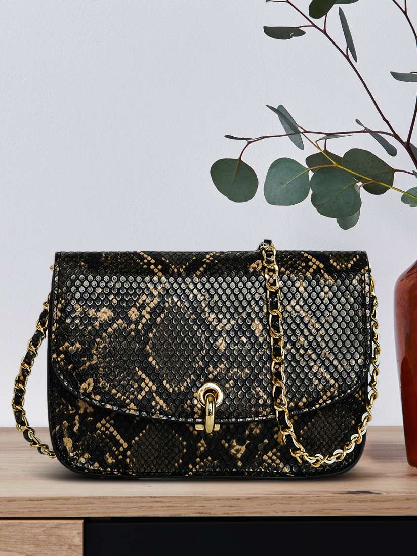 Buy Accessorize London Women s Edie Snake Woven chain sling Bag Handbags for Women 10777094 Myntra