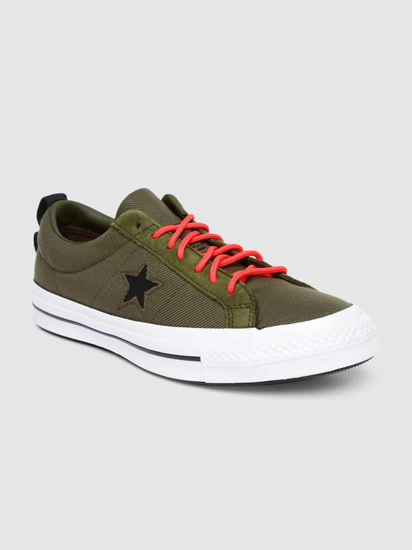 Buy Converse One Star Webbing One Star Webbing Olive Green Sneakers Casual Shoes for Unisex 10785932 Myntra
