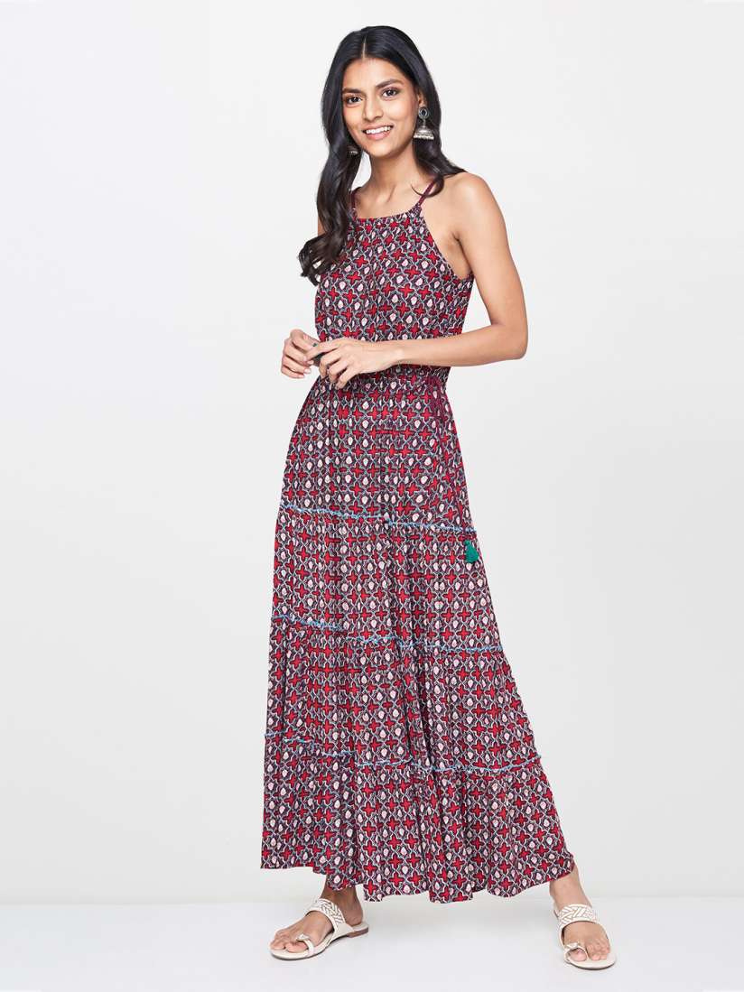 Global desi black maxi dress best sale