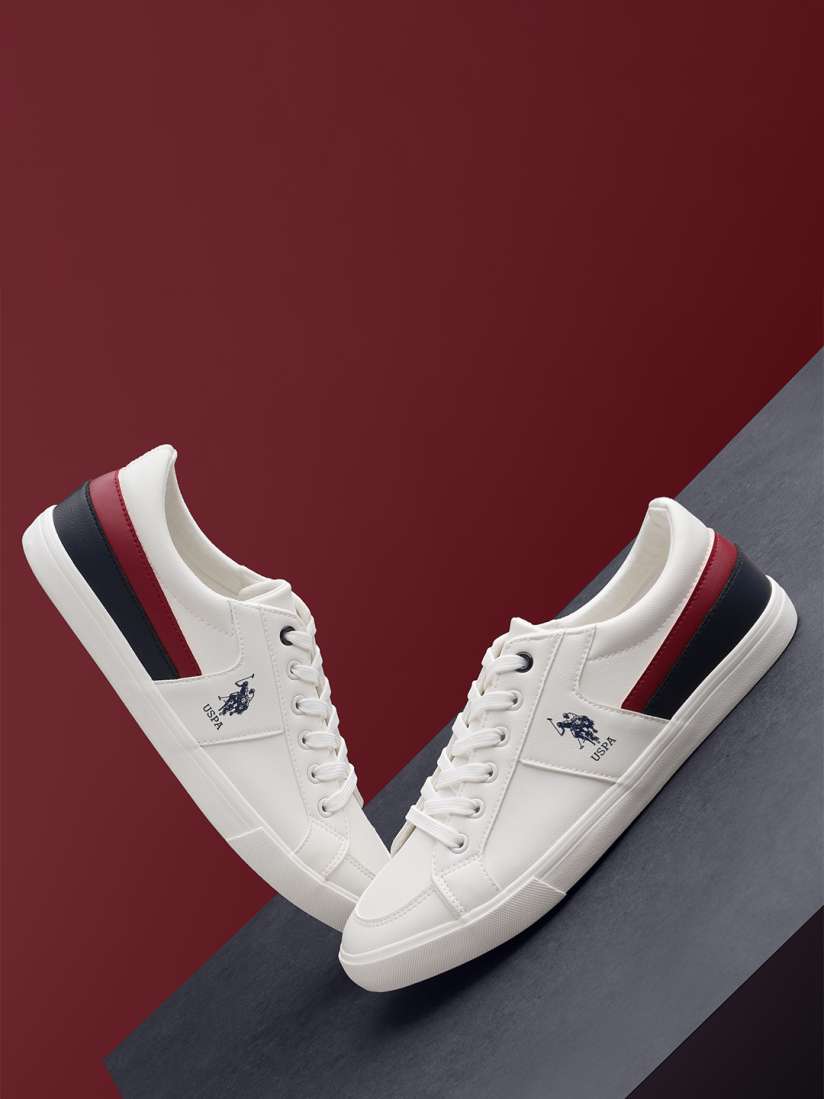 Mens white polo shoes clearance