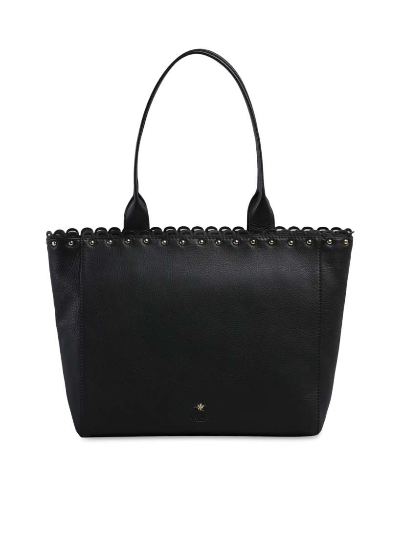 Buy ILEX Black Leather Handbag Handbags for Women 1079071 Myntra
