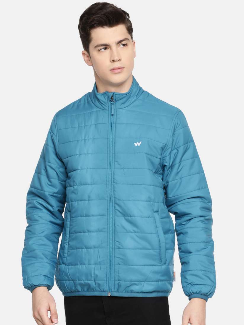 Wildcraft blue solid casual jacket clearance