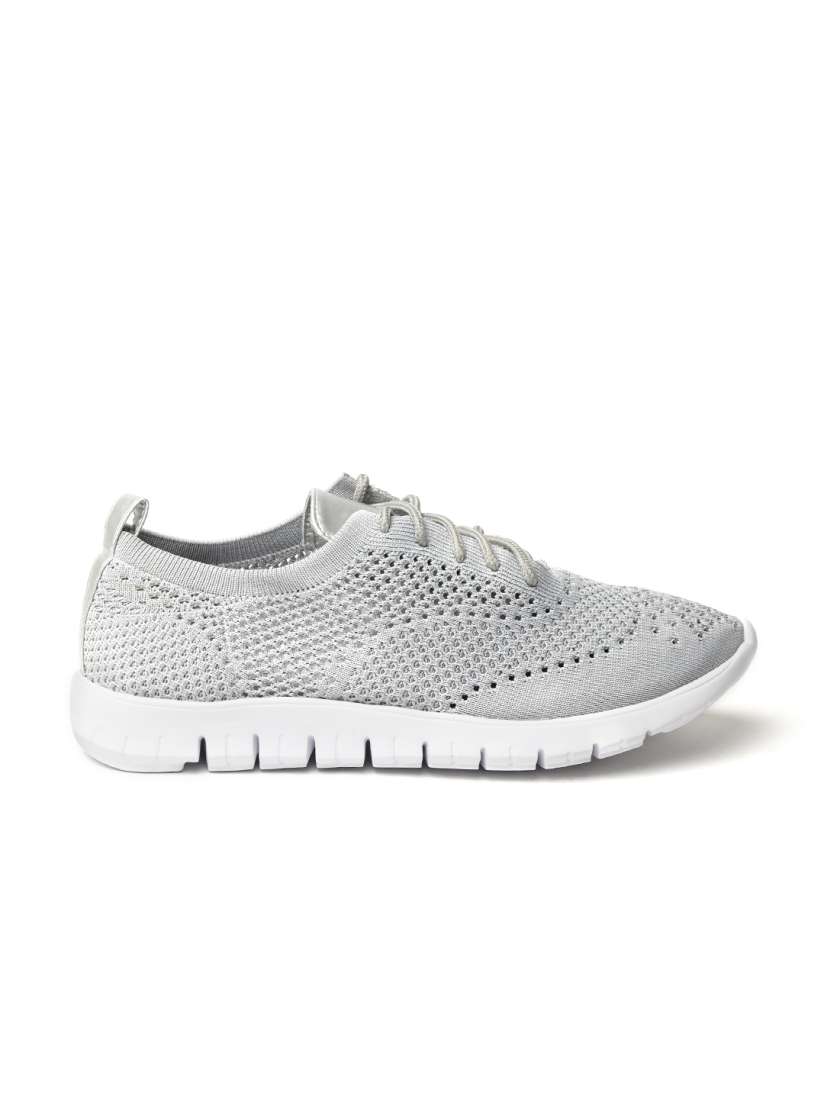 Buy Ether Women Grey Woven Design Sneakers Casual Shoes for Women 10798136 Myntra