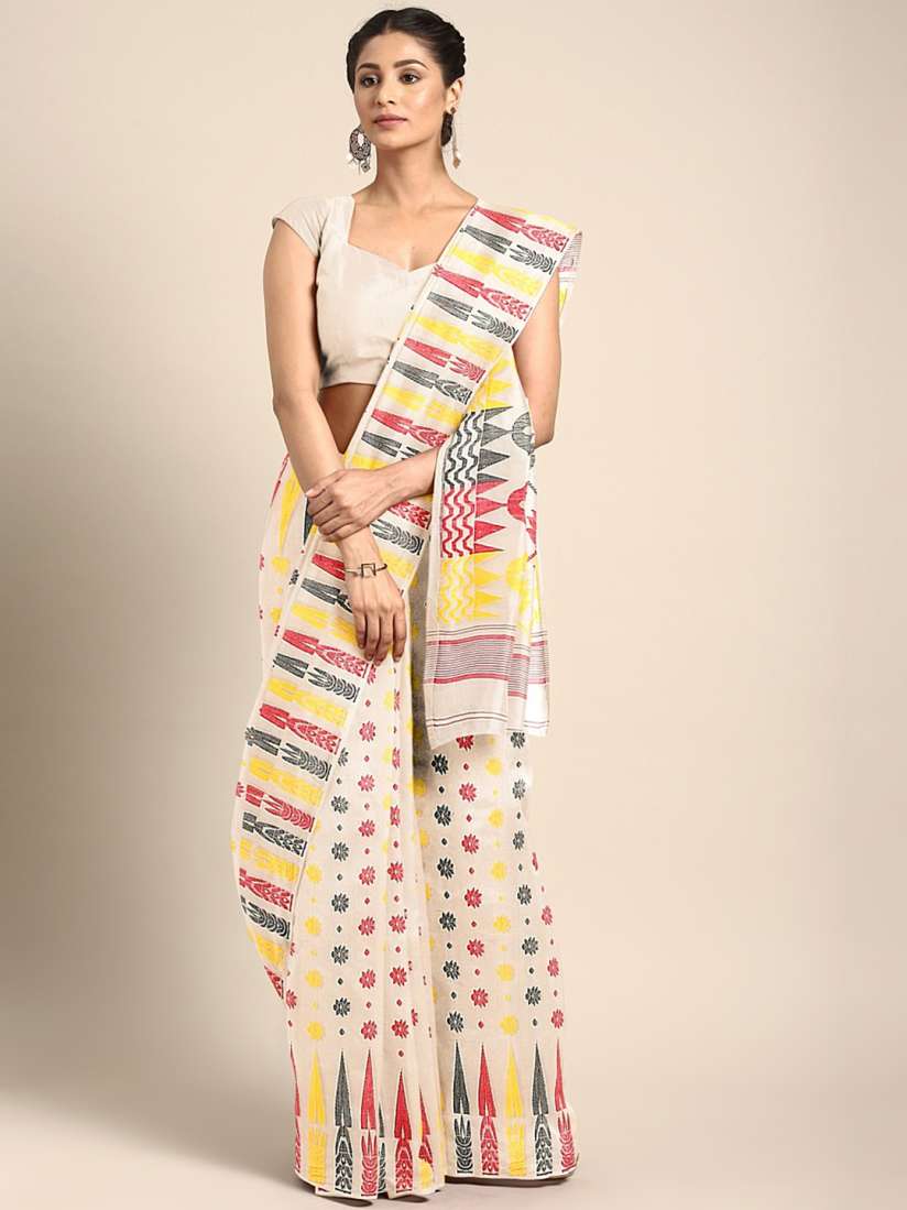 Myntra dhakai jamdani saree hotsell