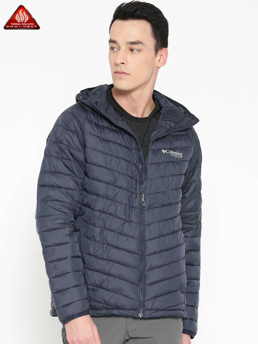 Buy Columbia Men Navy Blue Snow Country Solid Hooded Hiking Jacket Jackets for Men 10812394 Myntra