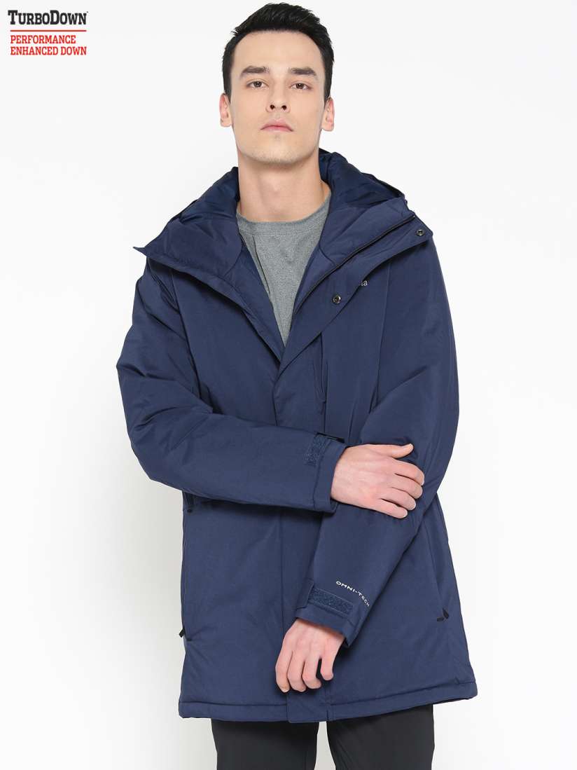 Buy Columbia Men Navy Blue Solid Northbounder TurboDown Hooded Hiking Parka Jacket Jackets for Men 10812408 Myntra