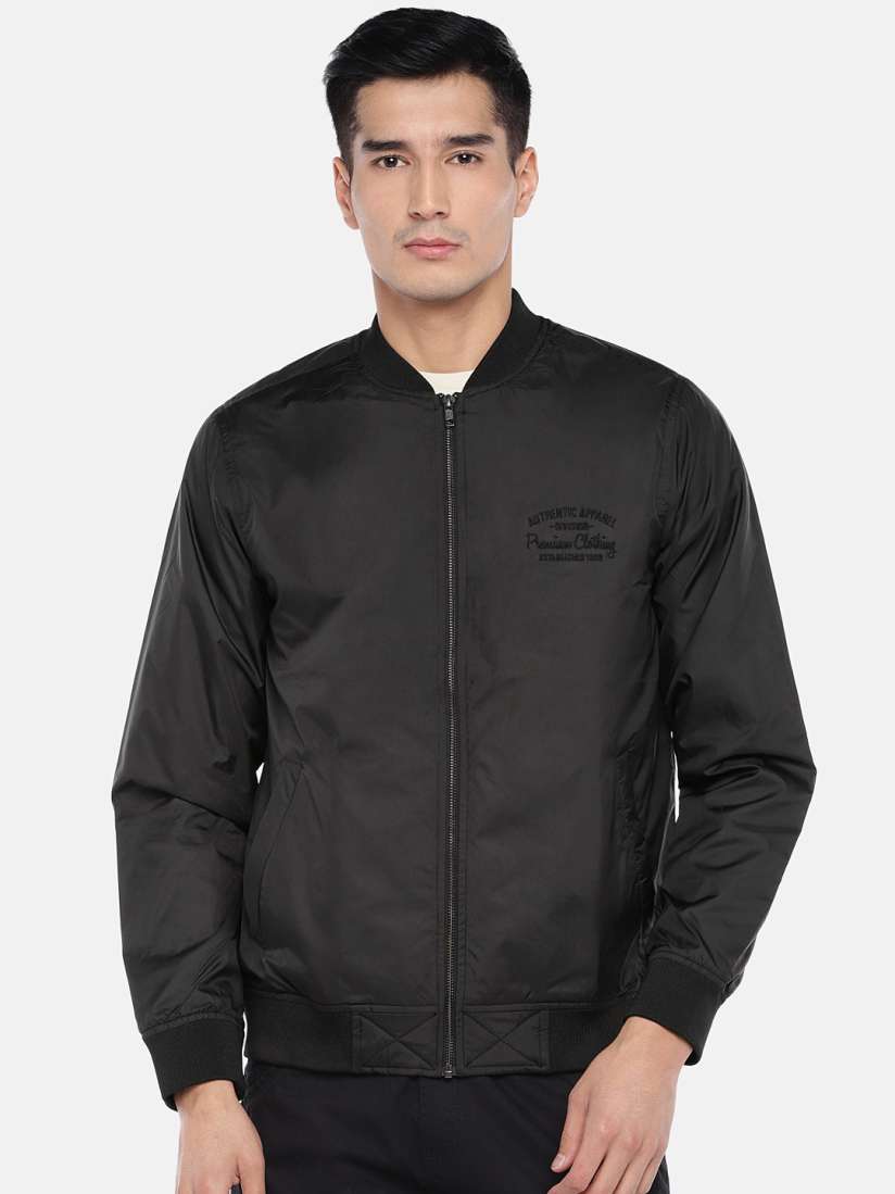 Buy Globus Men Black Solid Sporty Jacket Jackets for Men 10817326 Myntra