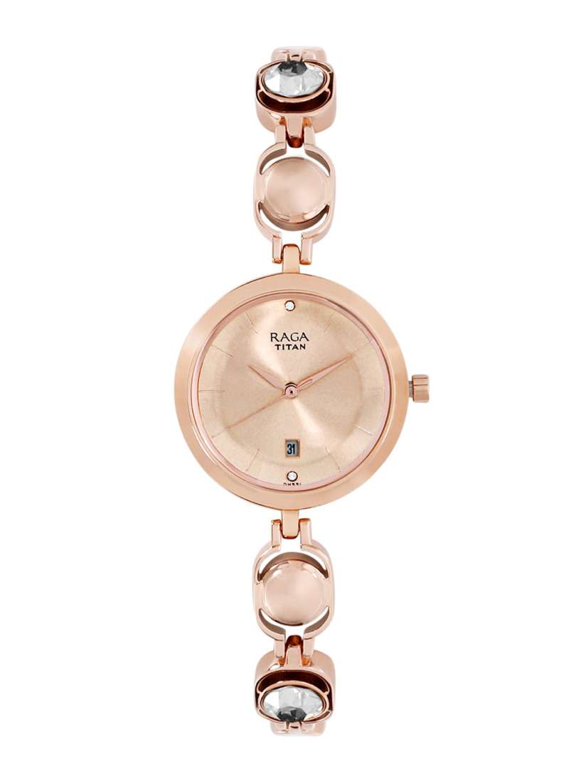 Titan raga rose gold watch best sale