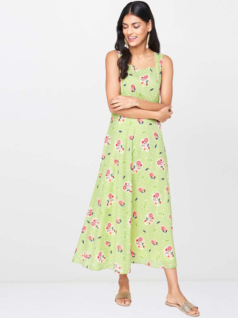 Global desi green maxi dress hot sale