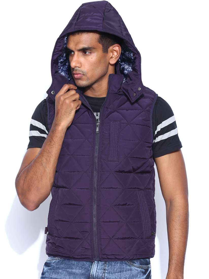 Purple sleeveless jacket on sale