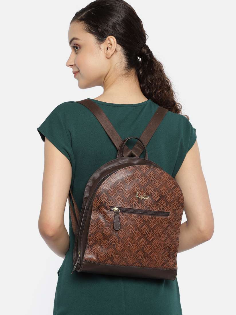 Buy Holii Women Brown Textured Leather Backpack Backpacks for Women 10868056 Myntra