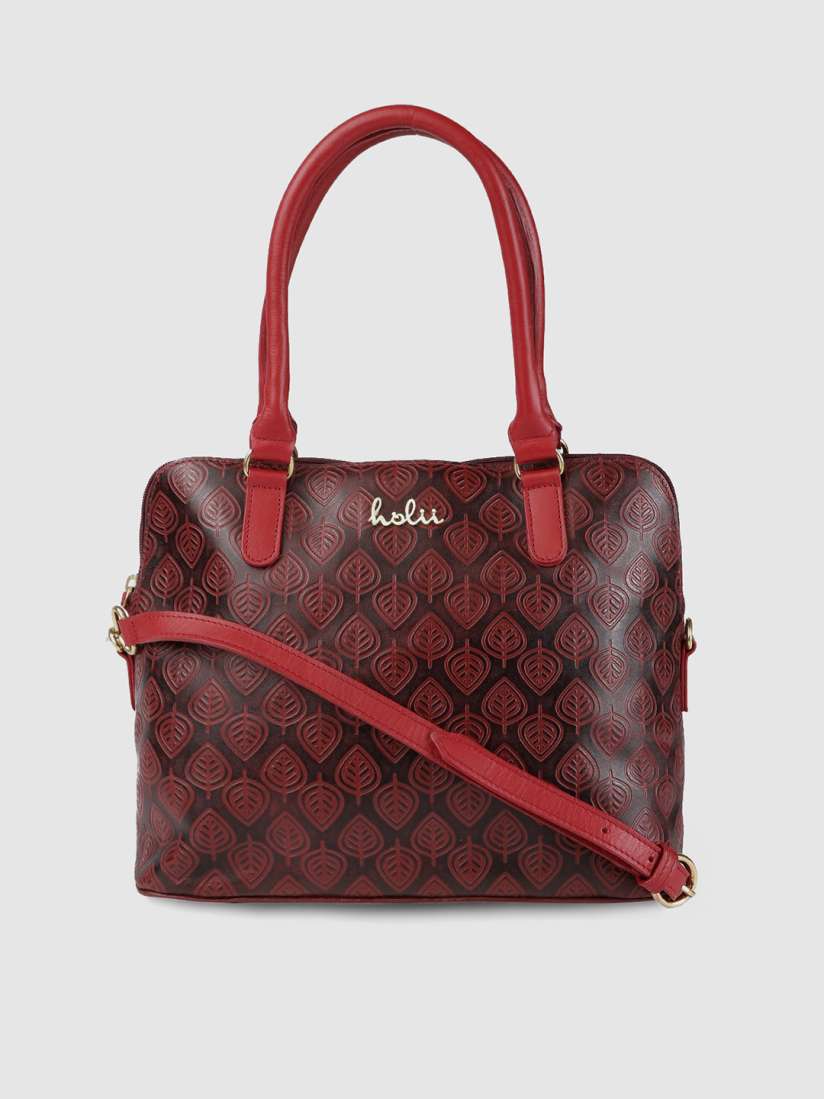Buy Holii Red Textured Leather Shoulder Bag Handbags for Women 10868164 Myntra