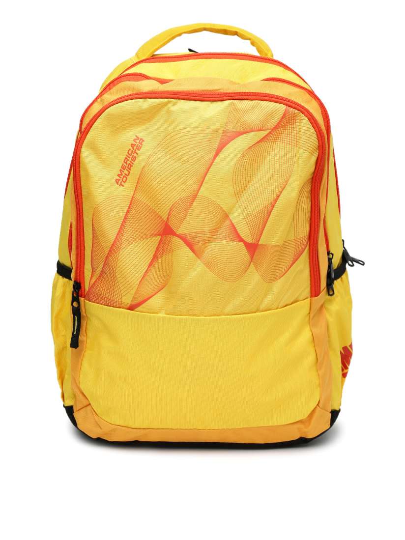 American tourister backpack yellow deals