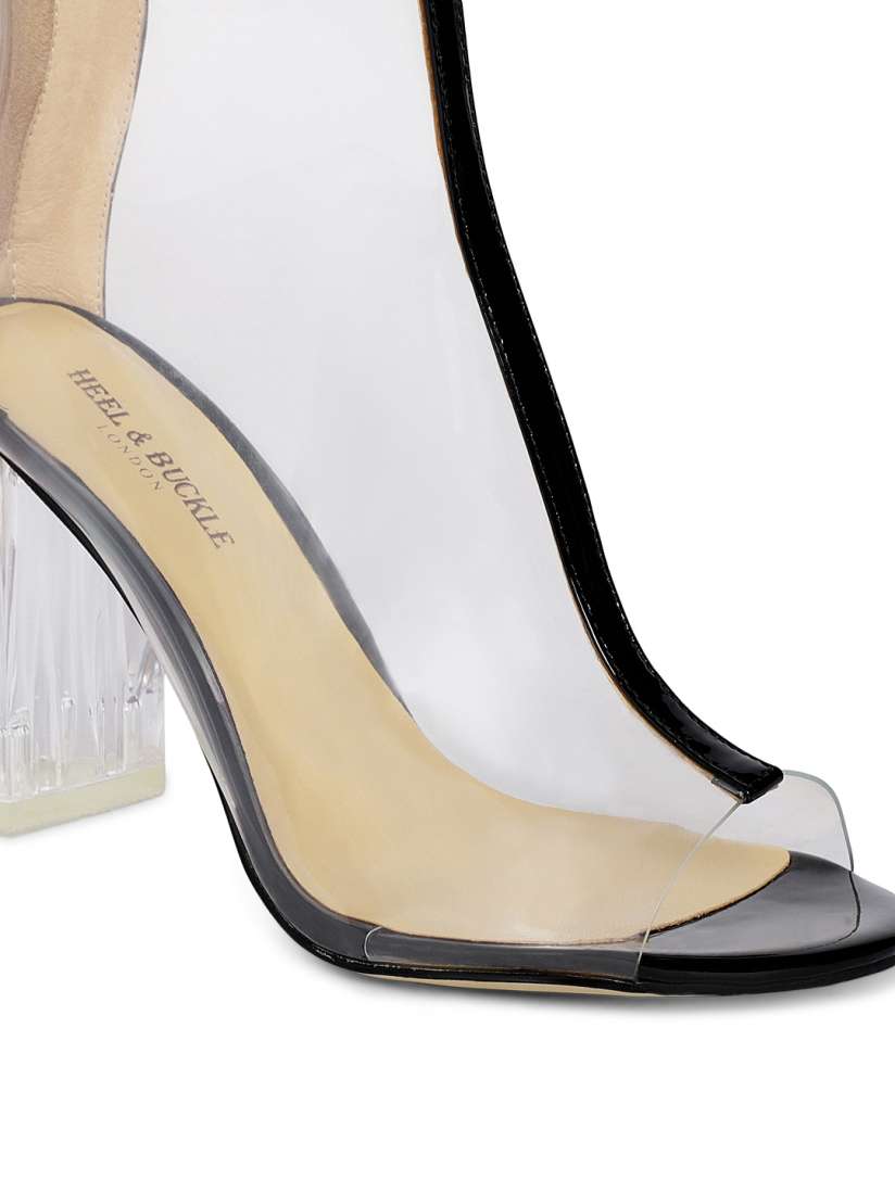 Womens clear boots best sale