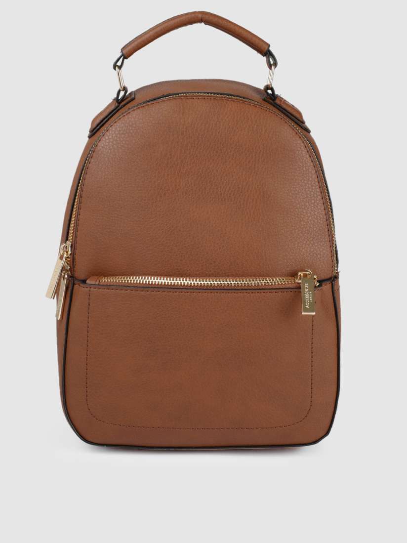 Accessorize tan backpack top
