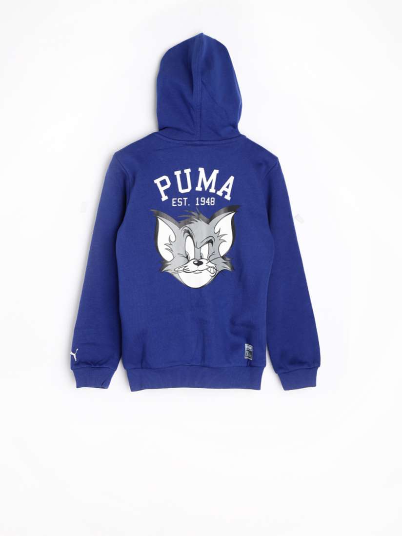 Buy PUMA Boys Blue FUN Tom Jerry Hooded Sweatshirt Sweatshirts for Boys 1089708 Myntra