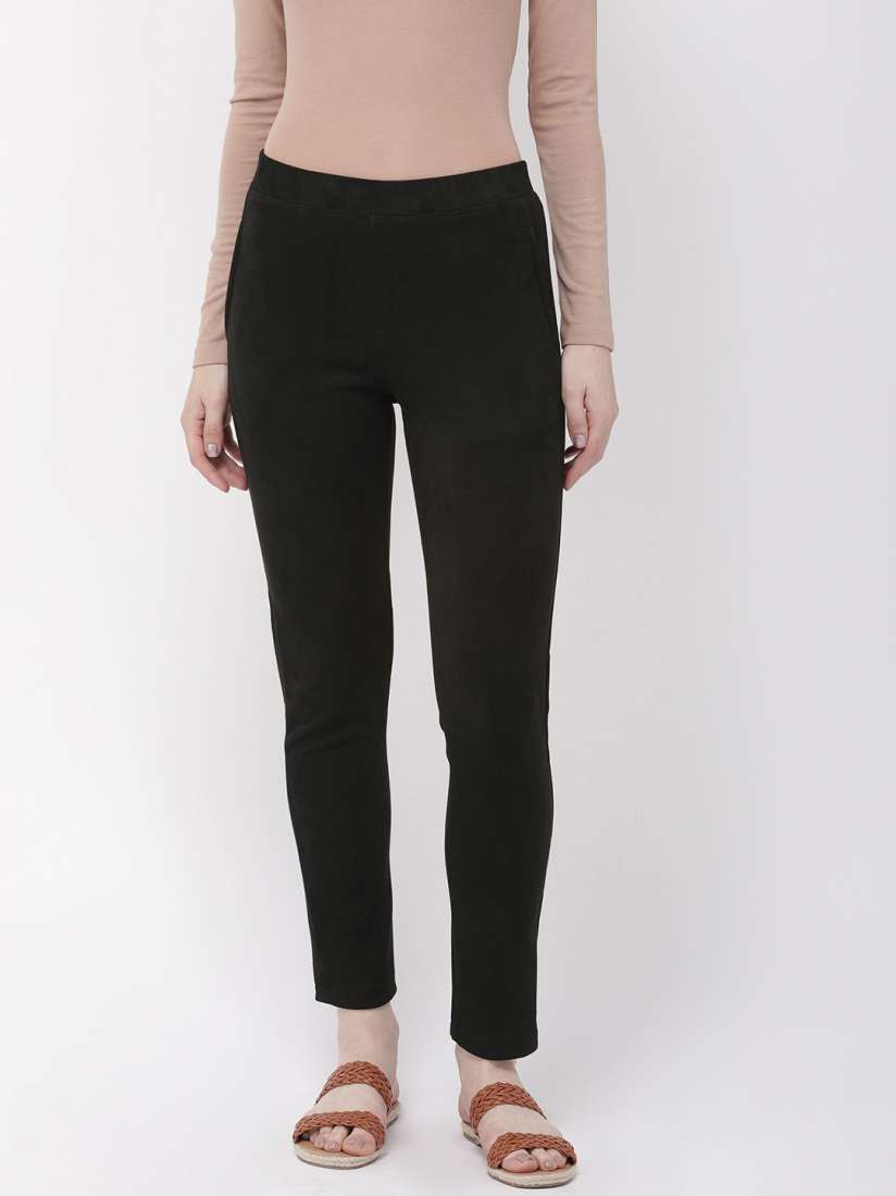 Go colors black jeggings clearance