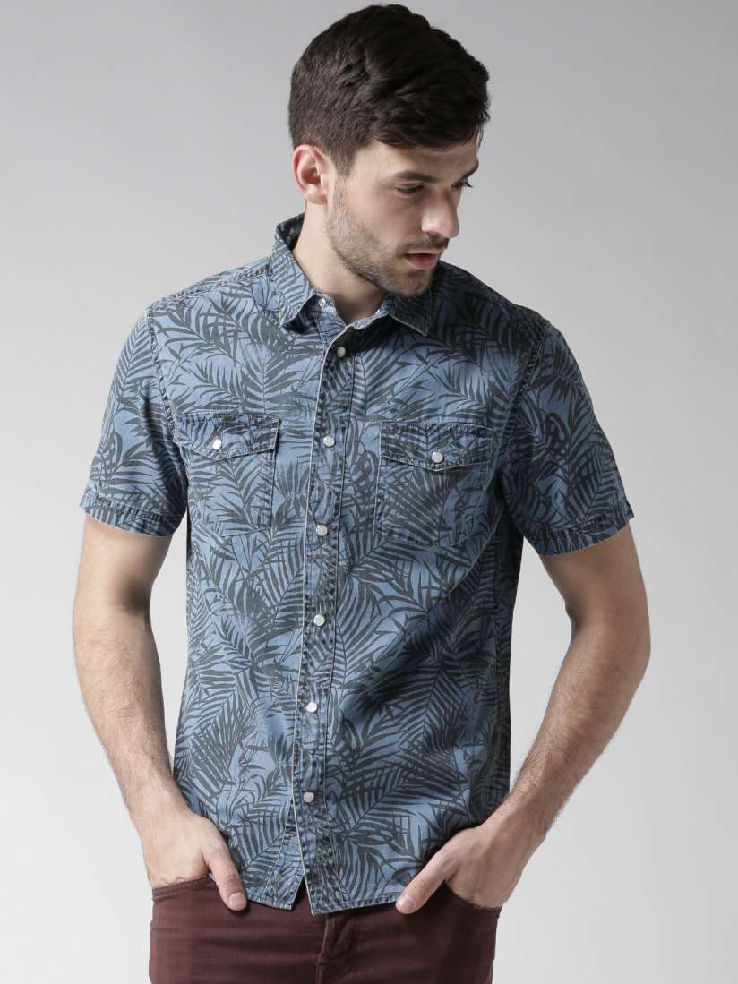 Celio denim shirt clearance