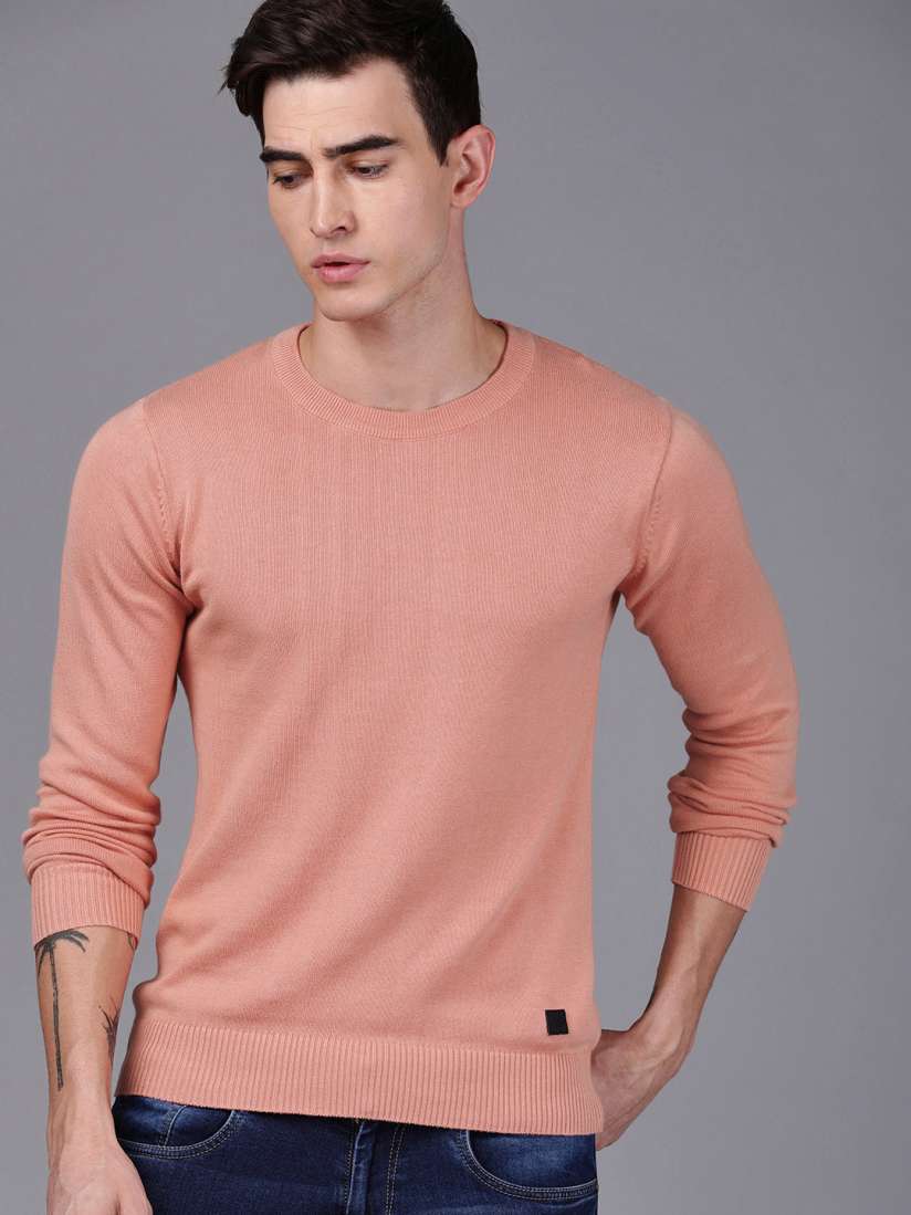 Peach sweater mens store