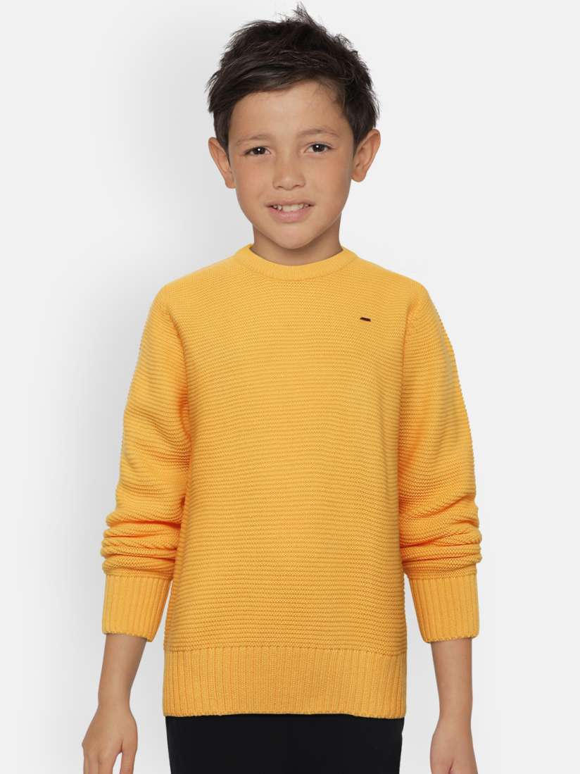 Boys mustard sweater cheap