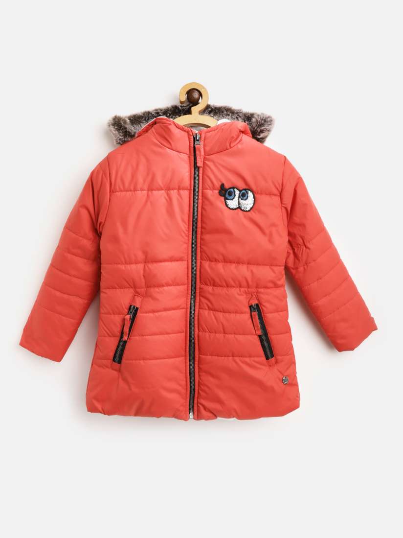 Buy Gini and Jony Girls Red Quilted Hooded Parka Jacket Jackets for Girls 10915786 Myntra