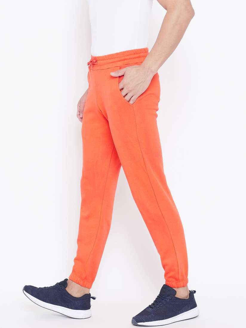Mens orange joggers on sale